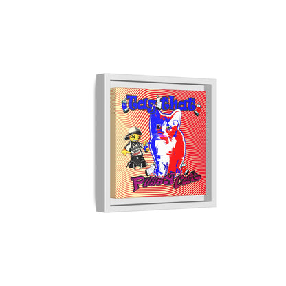tag that - framed canvas art (yellow-orange wave)