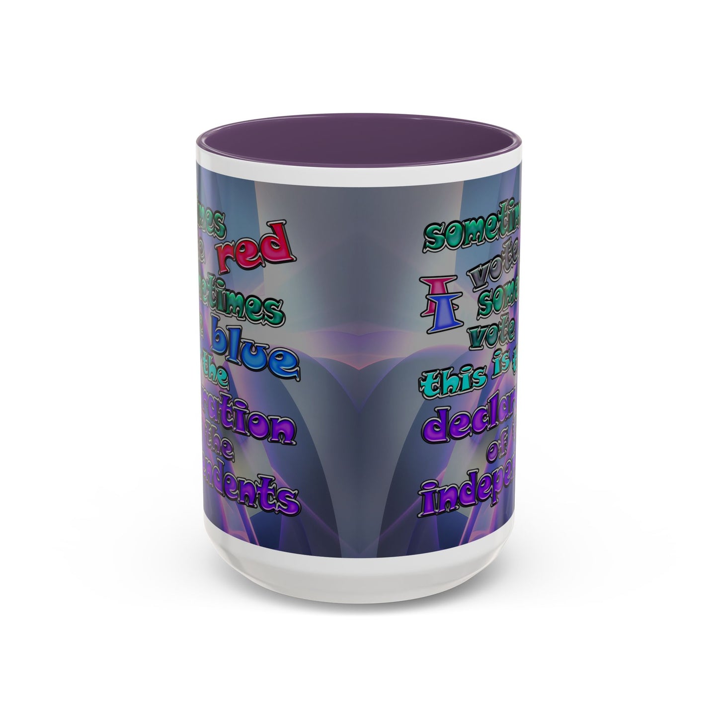 declaration of the independents - Accent Mug (grey-pink wave)