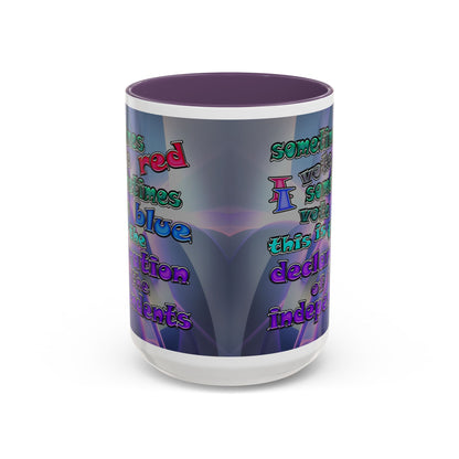 declaration of the independents - Accent Mug (grey-pink wave)