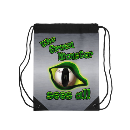 green monster - Drawstring Bag (brushed nickel)