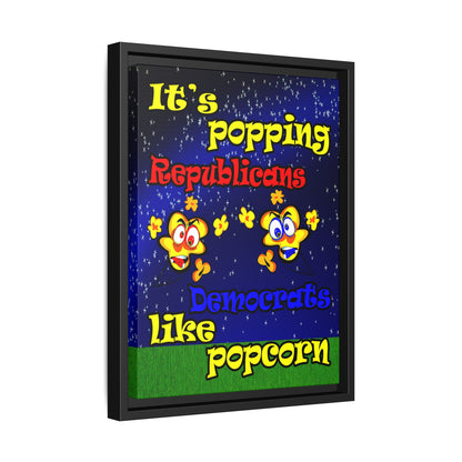 popping like popcorn - framed canvas art ('snoops' background)