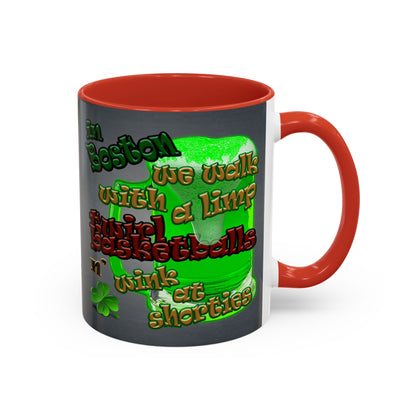 celtics logo - Accent Mug (grey-light grey)