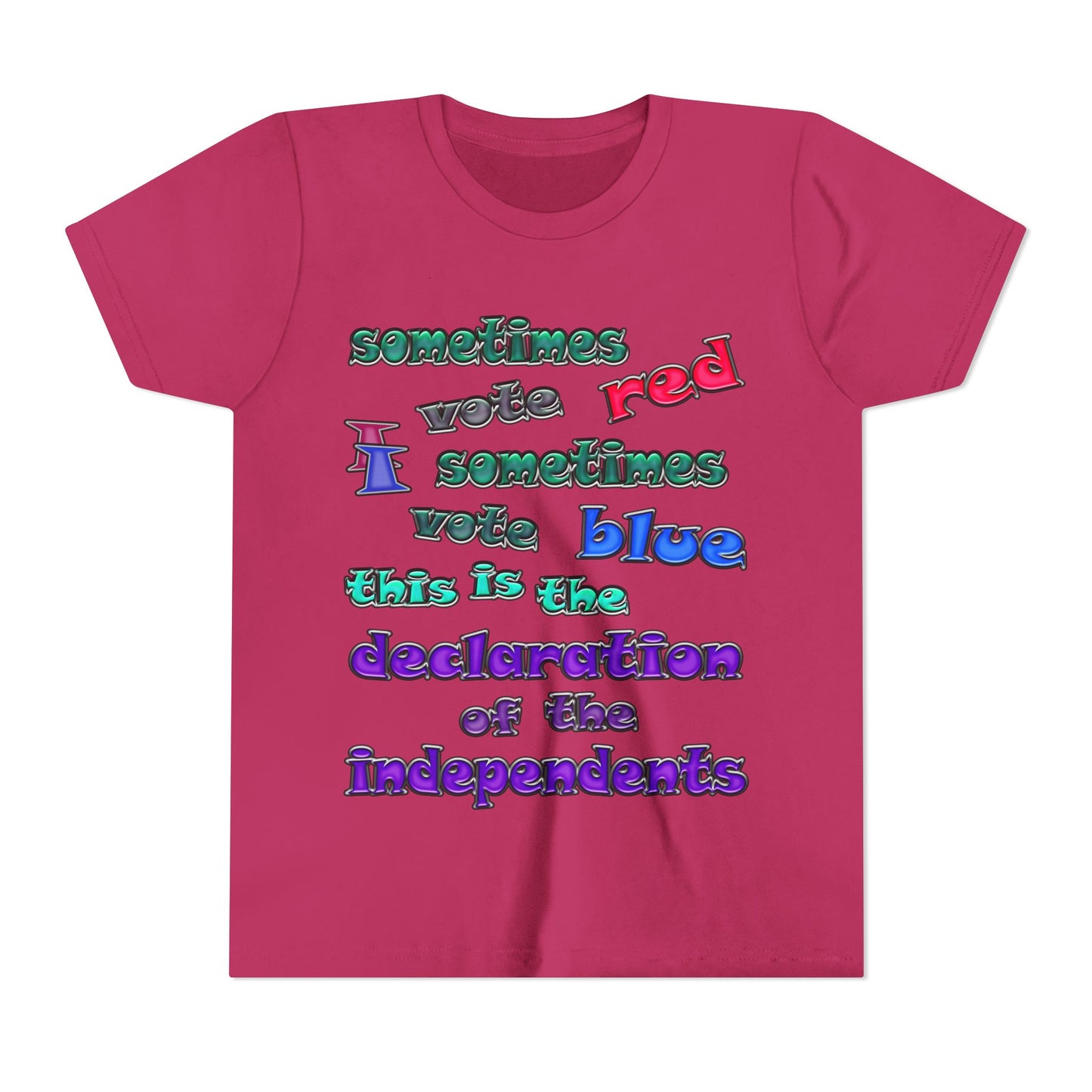 declaration of the independents - Youth Short Sleeve Tee