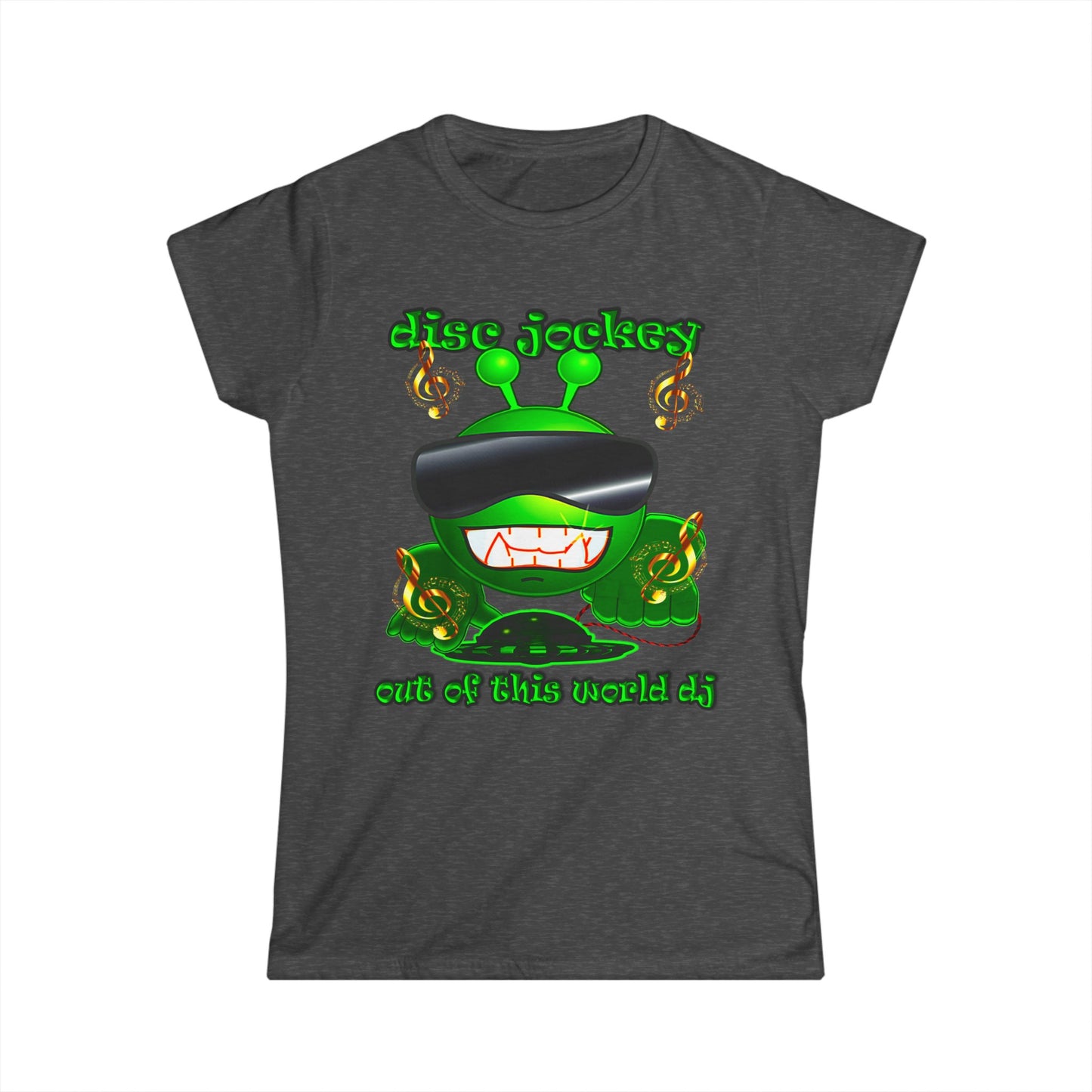 disc jockey - Women's Softstyle Tee