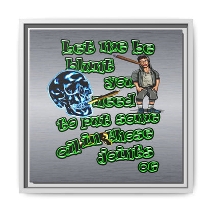 og - framed canvas art (brushed nickel)