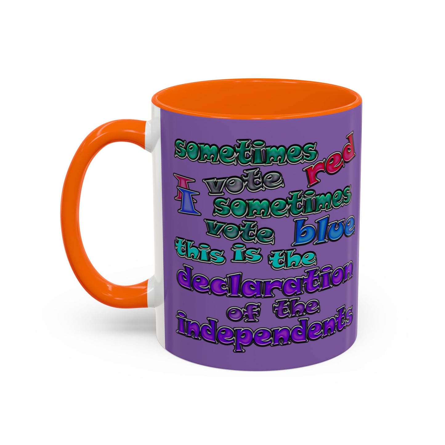 declaration of the independents - Accent Mug (light purple)