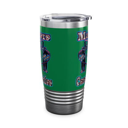 em cee squared - Ringneck Tumbler, 20oz (dark green)