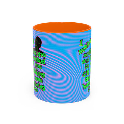 noticed you noticing - Accent Mug (light blue-purple wave)