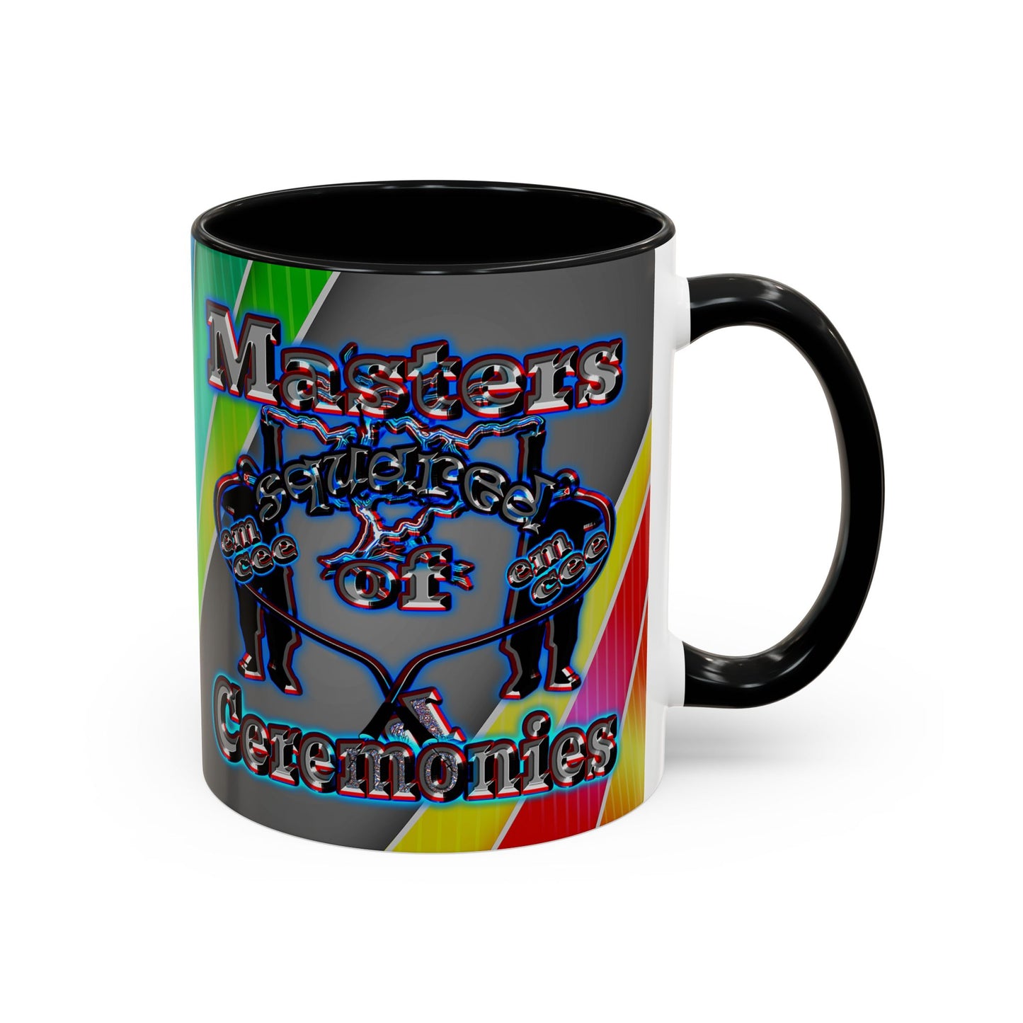 em cee squared - Accent Mug (rainbow split)