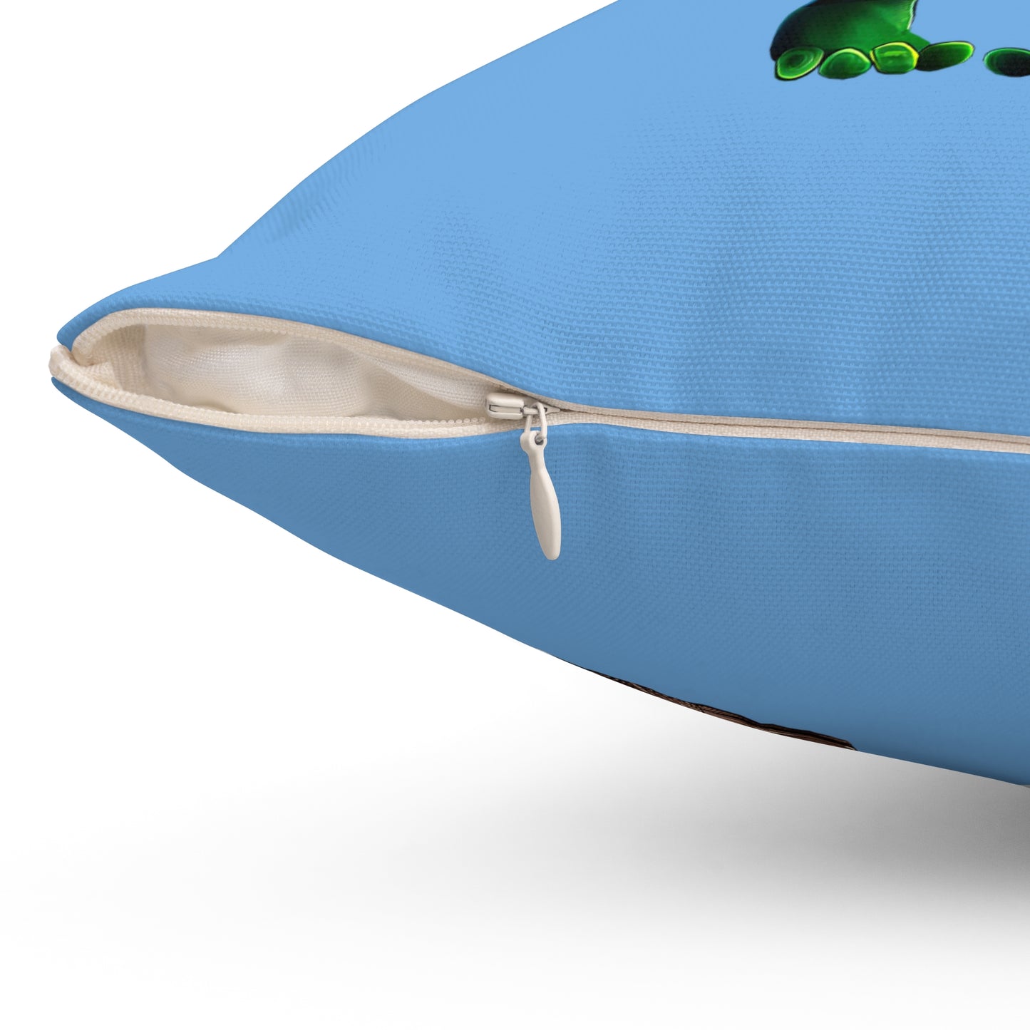 I don't care that your grey - Spun Polyester Square Pillow - (light blue)