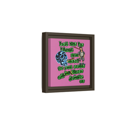 og - framed canvas art (light pink)