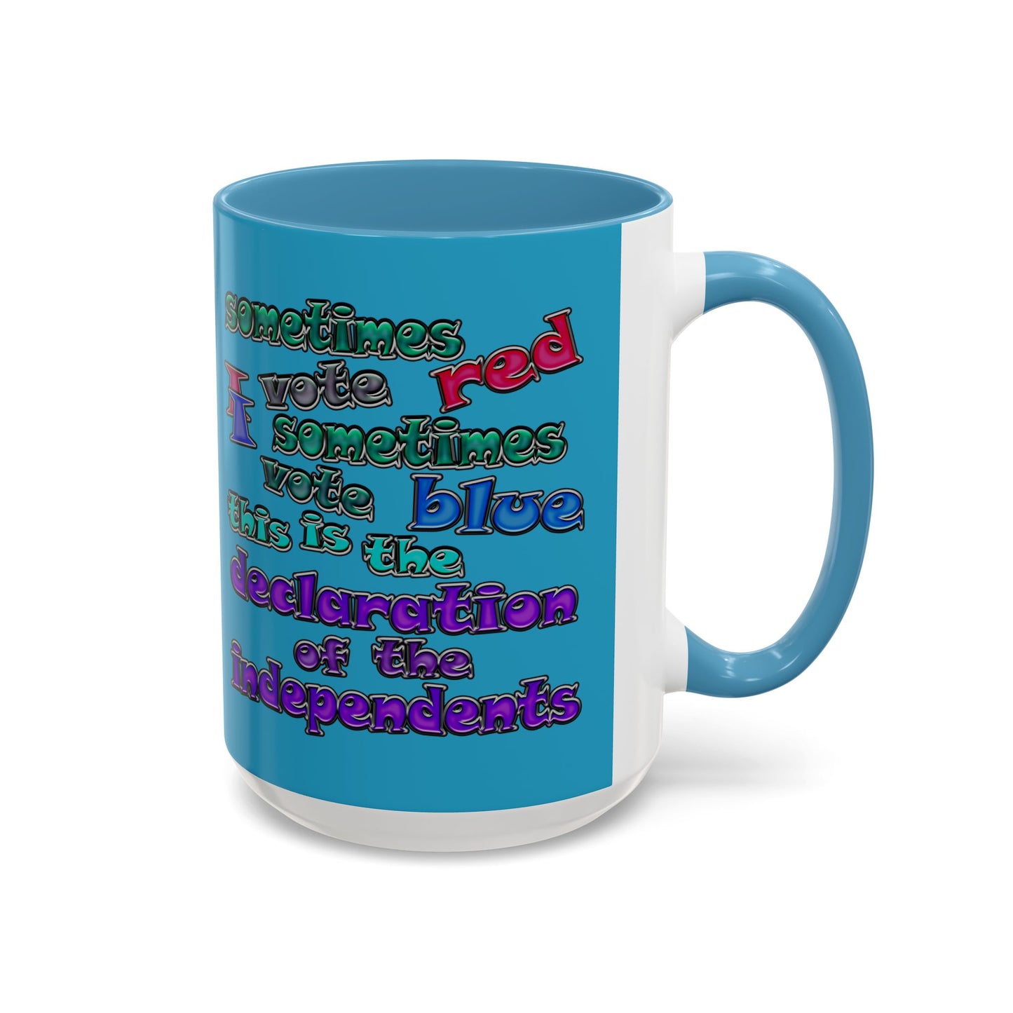 declaration of the independents - Accent Mug (turquoise)