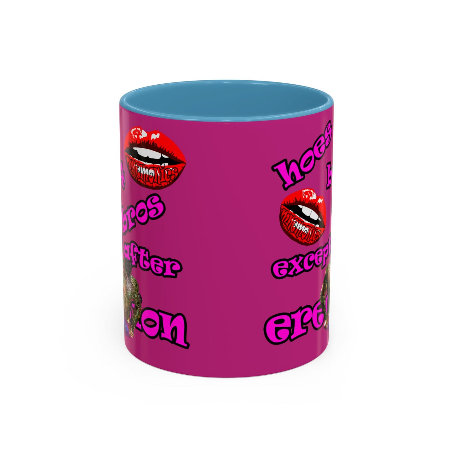 hoes b4 bros - Accent Mug (pink)