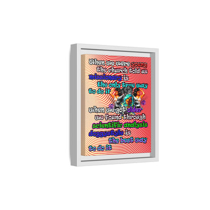 doggystyle - framed canvas art (yellow-orange wave)