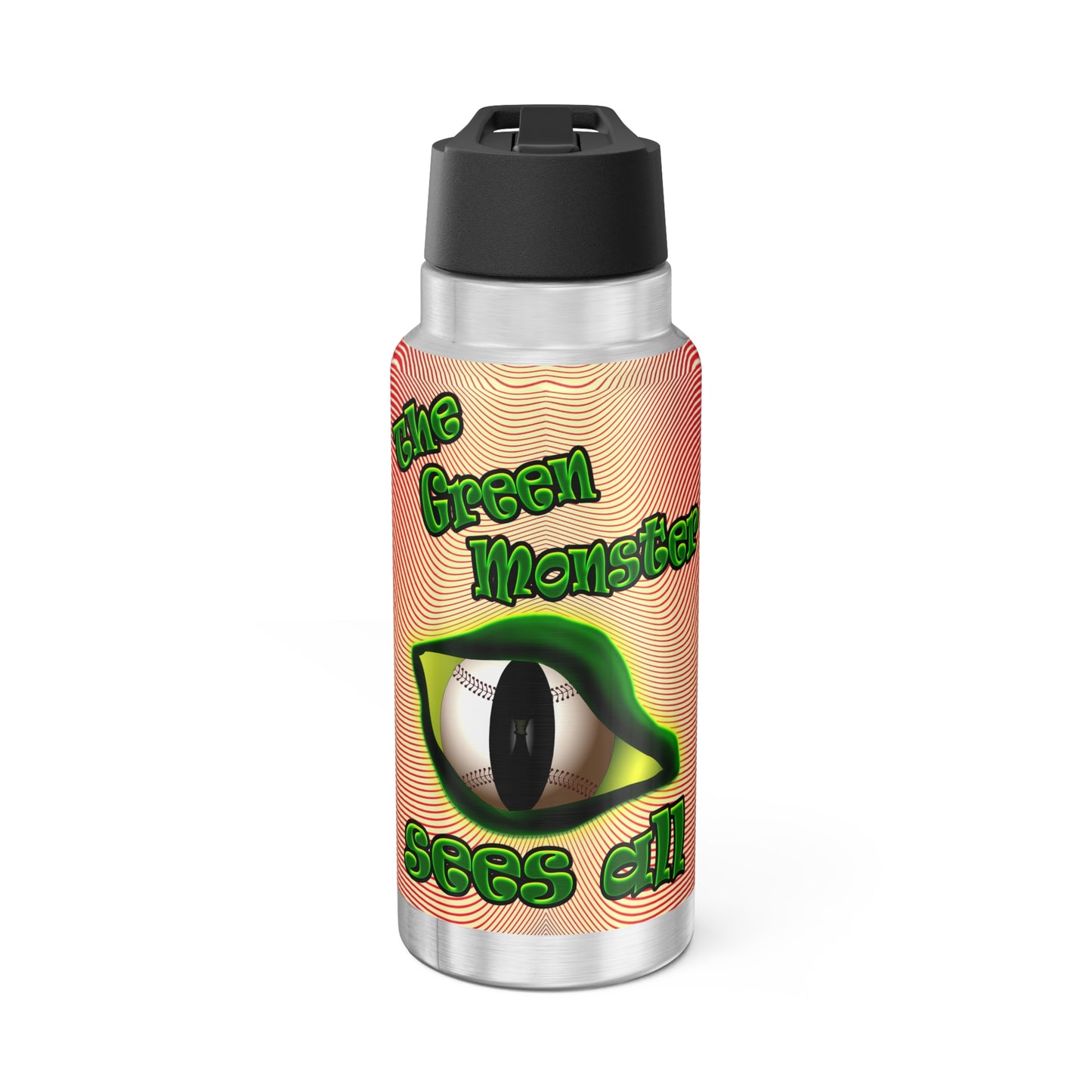 green monster - Gator Tumbler, 32oz  (yellow-orange wave)