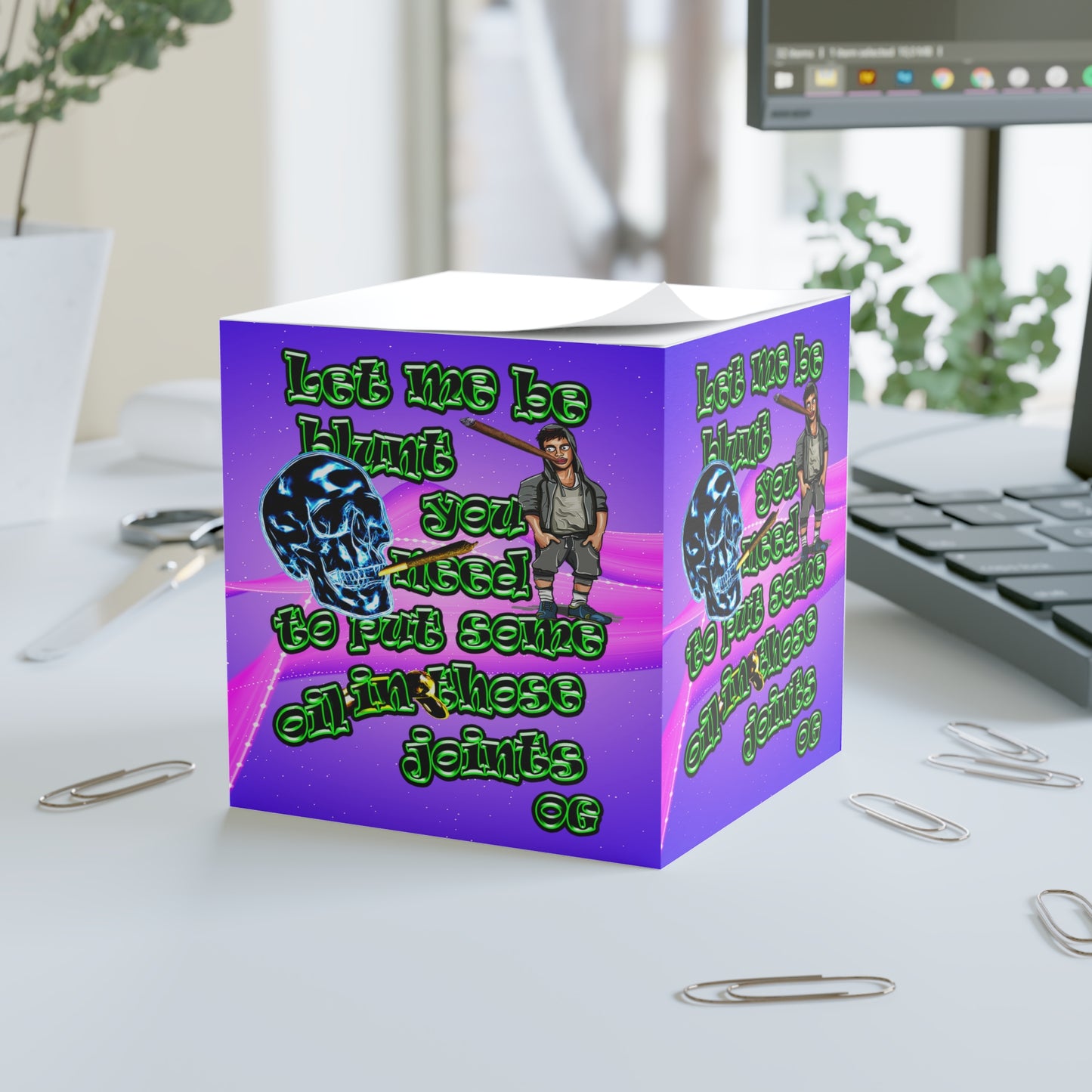 og - note cube (purple-pink wave)