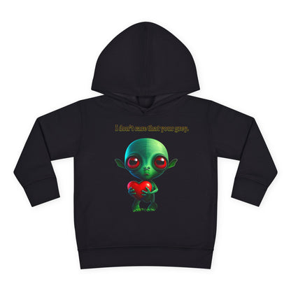 I don't care that your grey - Toddler Pullover Fleece Hoodie