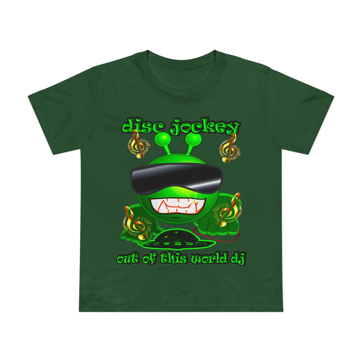 disc jockey - Women’s Maple Tee
