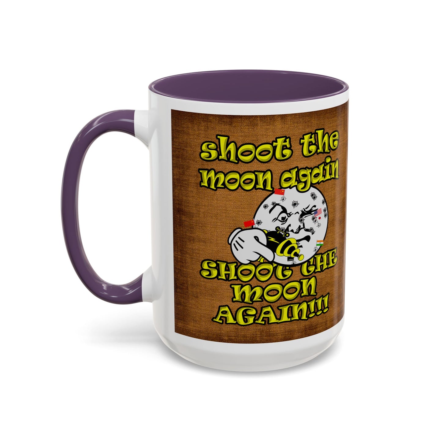 shoot the moon again - Accent Mug (brown papyrus)