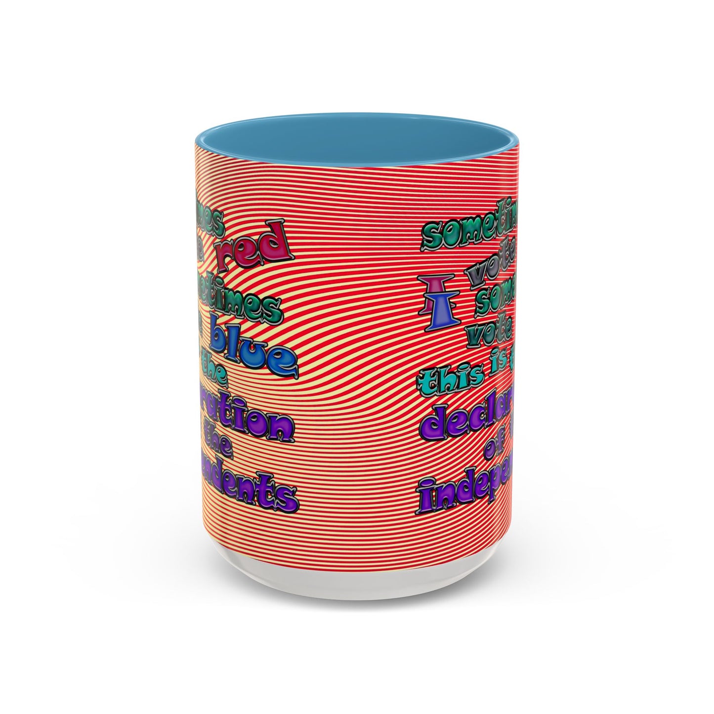 declaration of the independents - Accent Mug (yellow-orange wave)