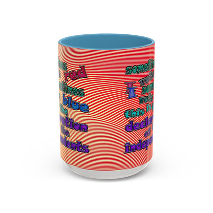 declaration of the independents - Accent Mug (yellow-orange wave)