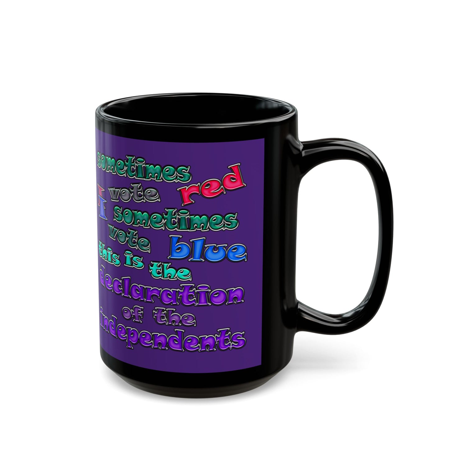 declaration of the independents - Black Mug (purple)