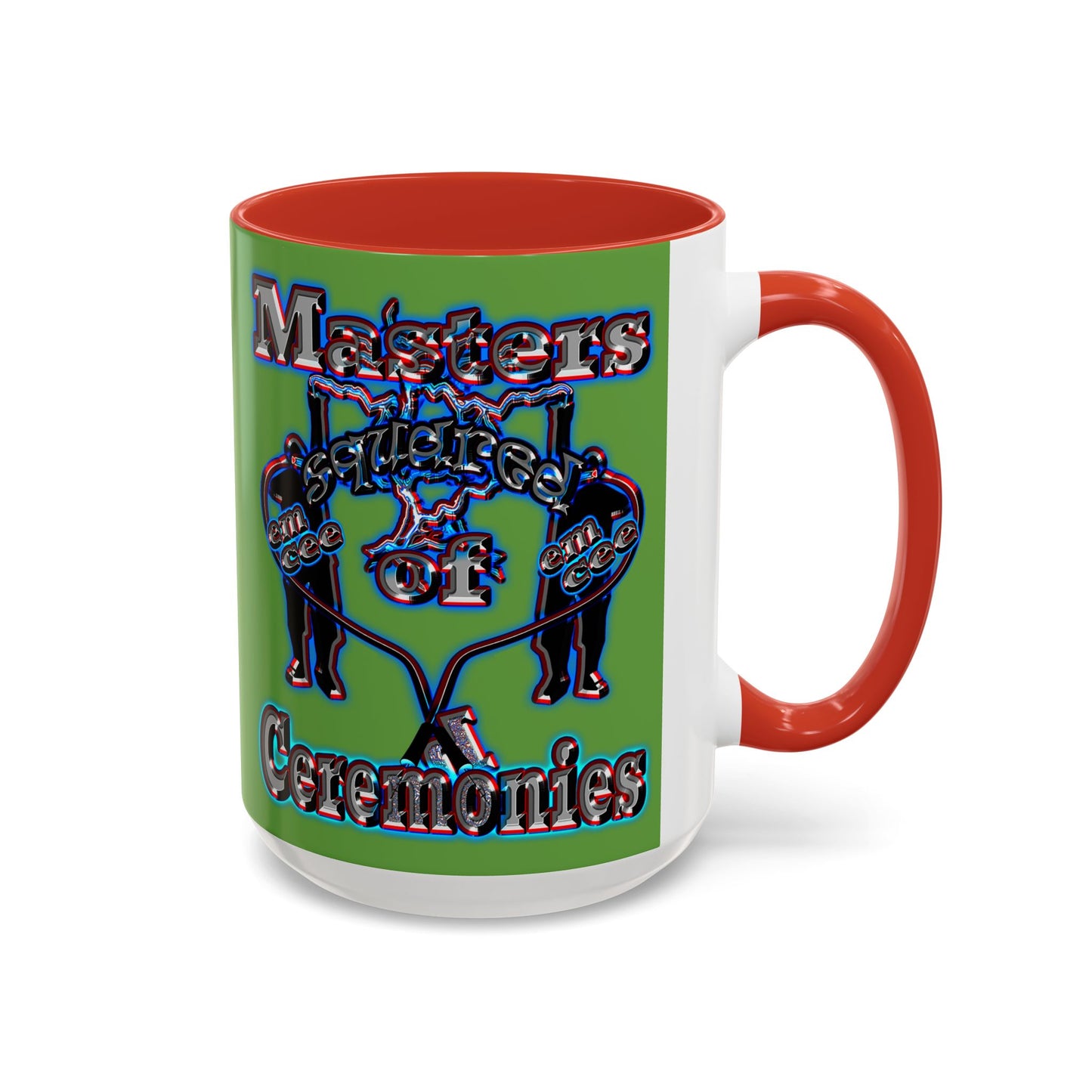 em cee squared - Accent Mug (green)