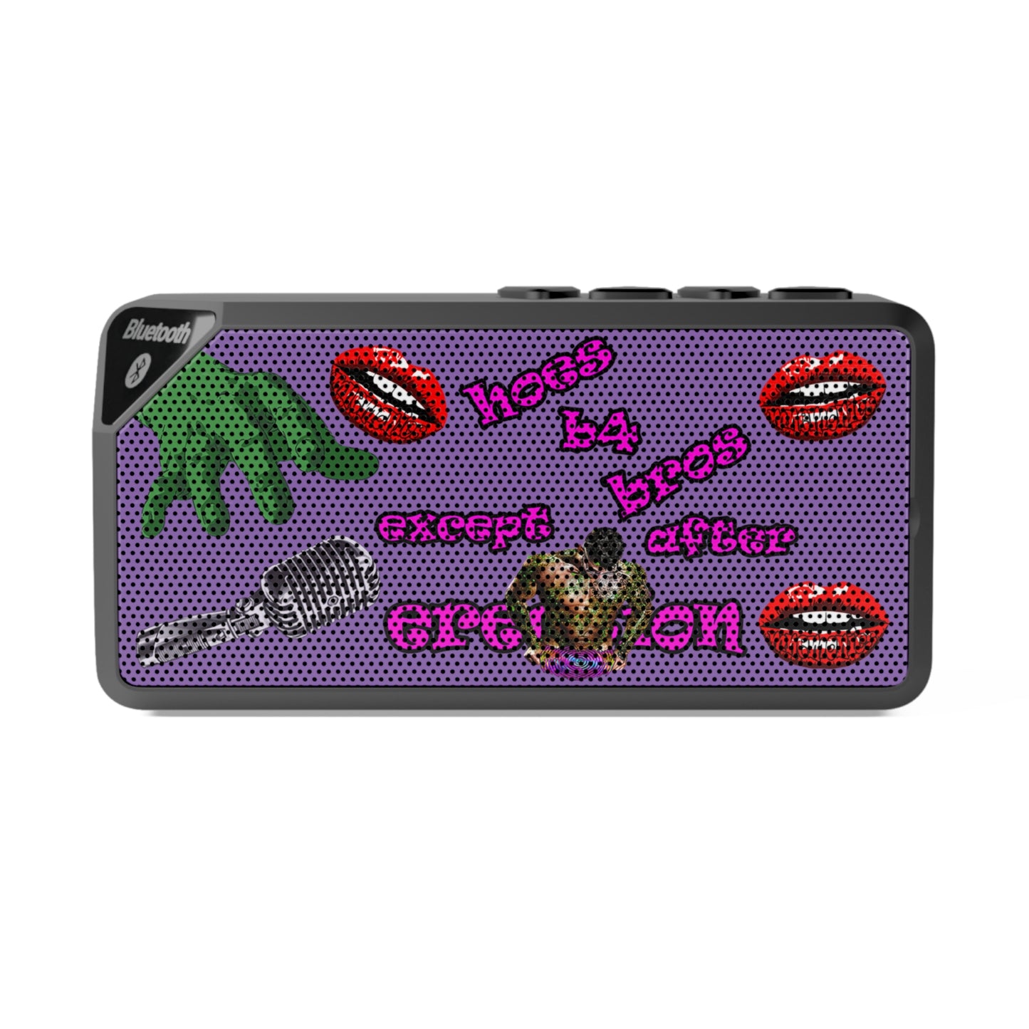 hoes b4 bros - Jabba Bluetooth Speaker (light purple)