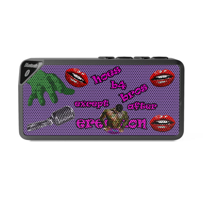 hoes b4 bros - Jabba Bluetooth Speaker (light purple)