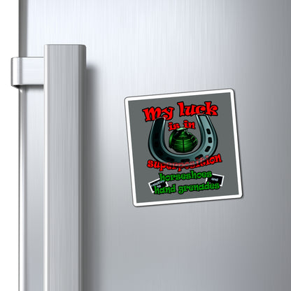 my luck - Magnets - (dark grey)