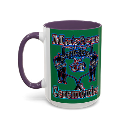 em cee squared - Accent Mug (dark green)