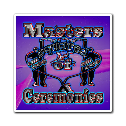 em cee squared - Magnets - (purple-pink wave)
