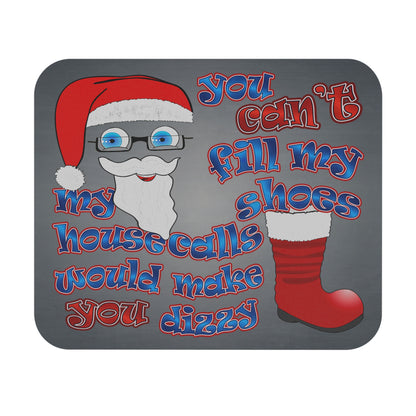 santa's shoes - Mouse Pad (Rectangle) (grey-light grey)