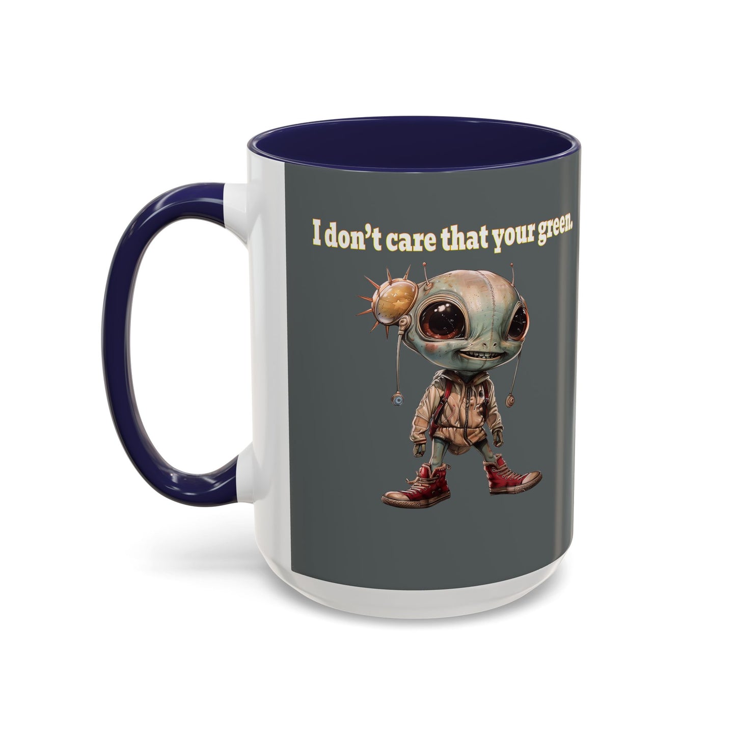 I don't care that your grey - Accent Mug (dark grey)