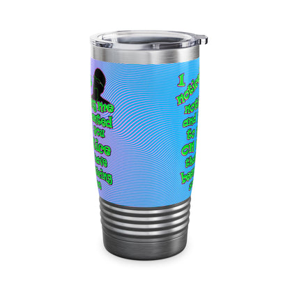 noticed you noticing - Ringneck Tumbler, 20oz (light blue-purple wave)