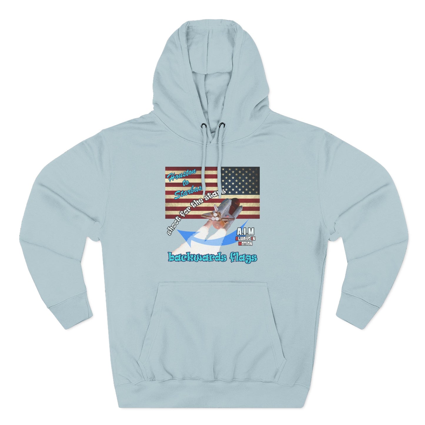 shoot for the stars - Three-Panel Fleece Hoodie