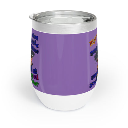 high noon - Chill Wine Tumbler (light purple)