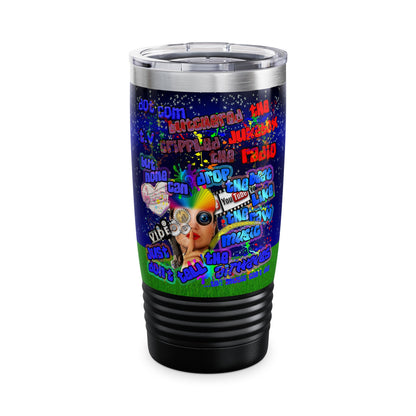 drop the beat - Ringneck Tumbler, 20oz  ('snoops' background)