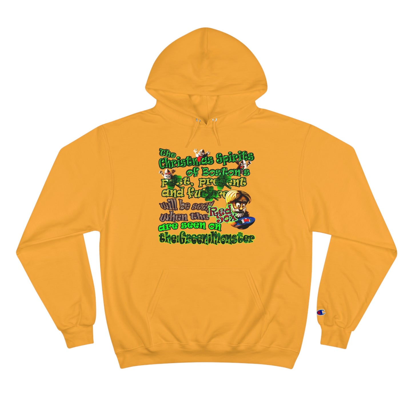 christmas spirits of boston - Champion Hoodie