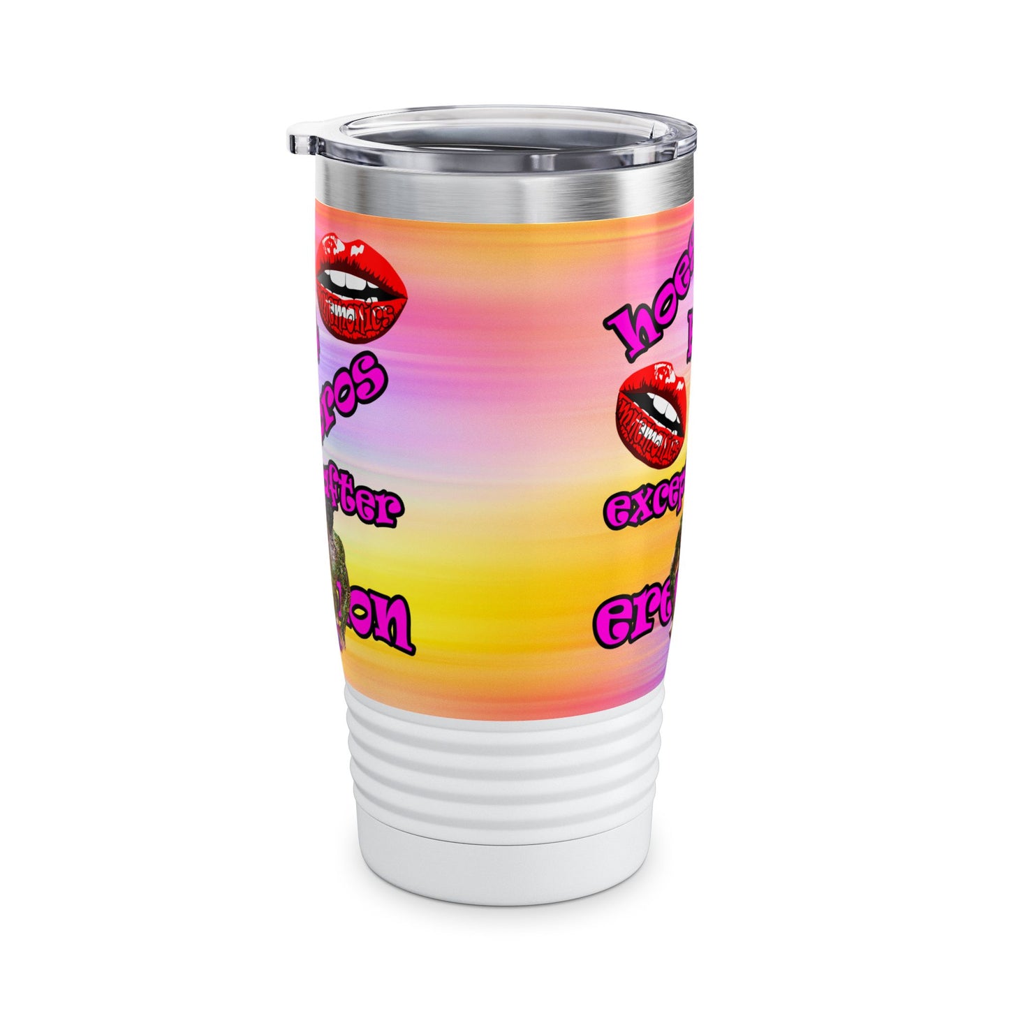 hoes b4 bros - Ringneck Tumbler, 20oz (color blur)