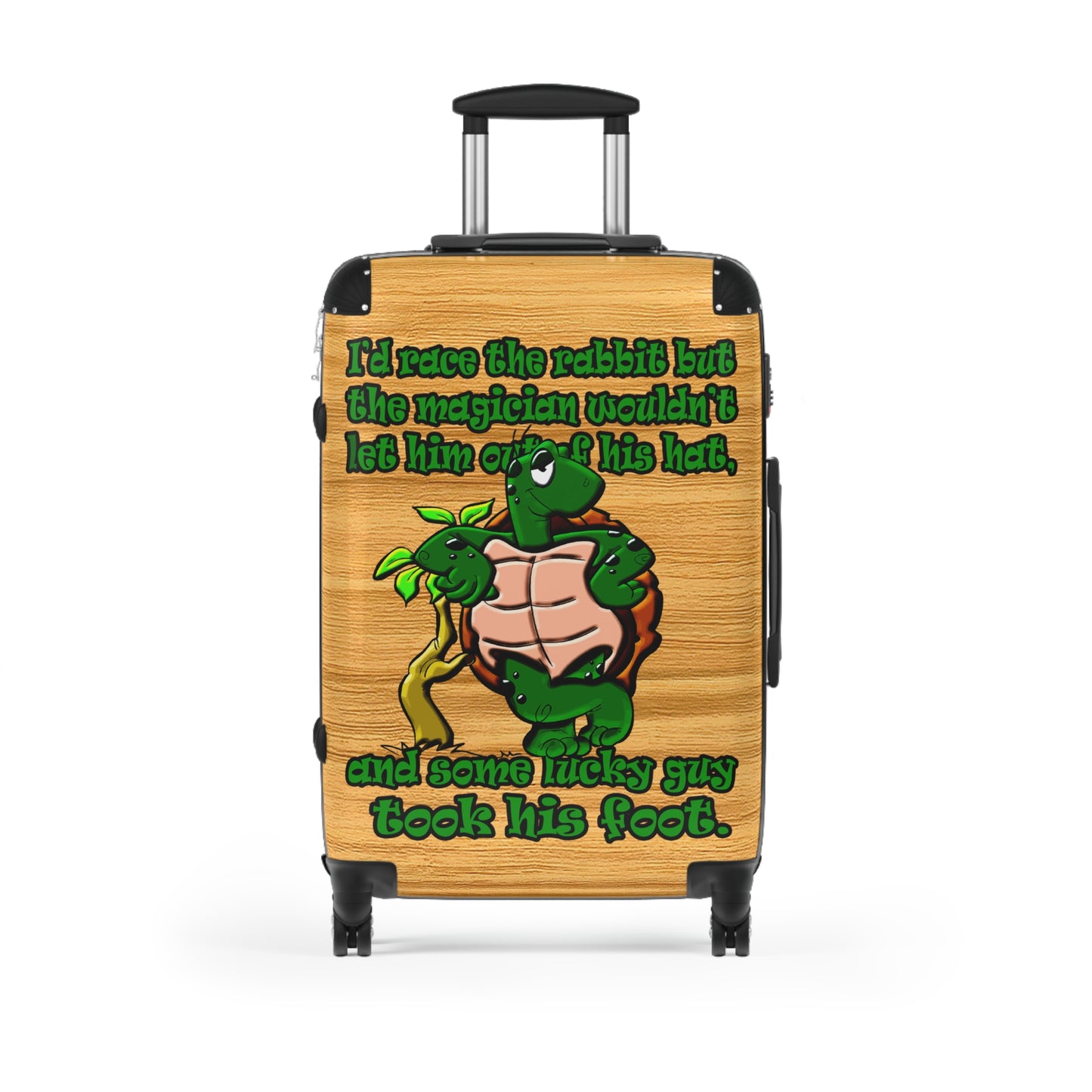 turtle race - Suitcase (butterscotch wood finish)