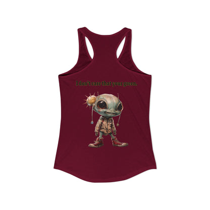 I don't care that your grey - Women's Ideal Racerback Tank