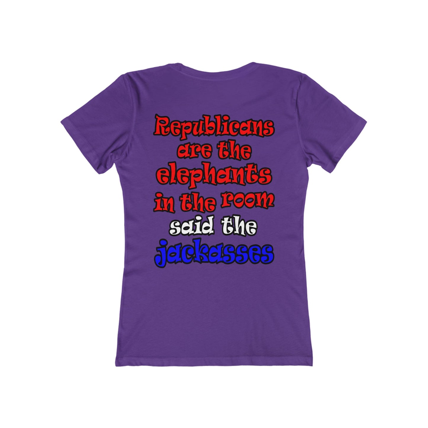donkeys and elephants - Women's The Boyfriend Tee