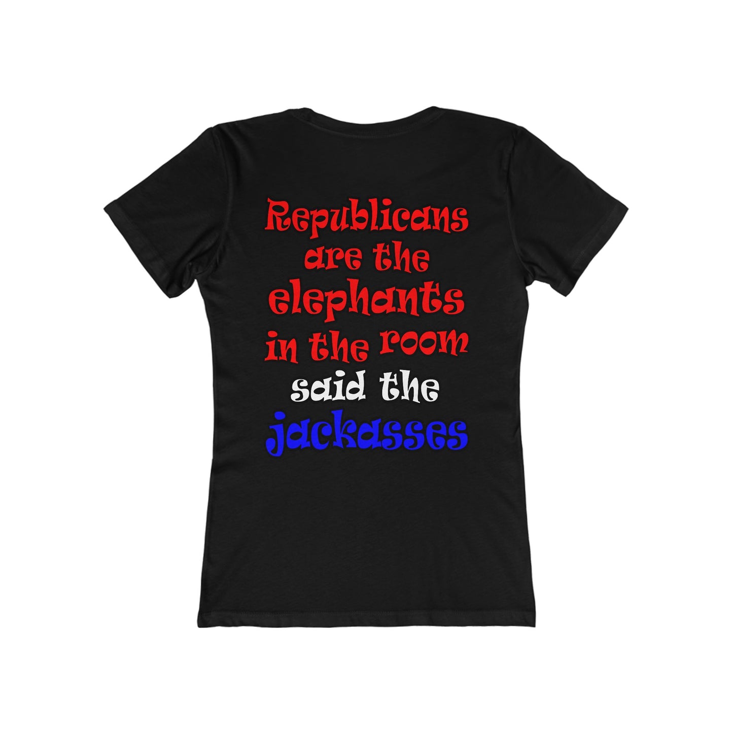 donkeys and elephants - Women's The Boyfriend Tee