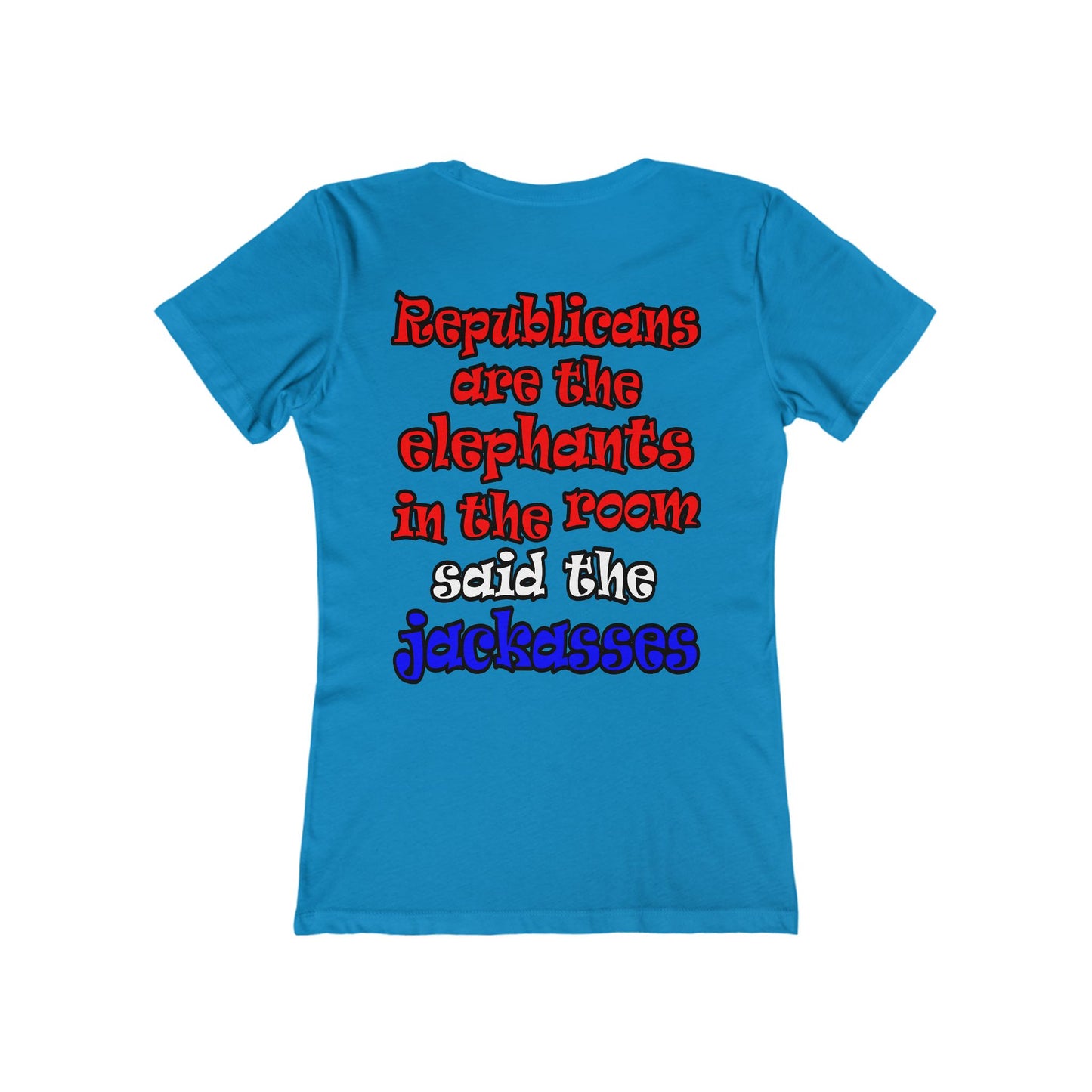 donkeys and elephants - Women's The Boyfriend Tee