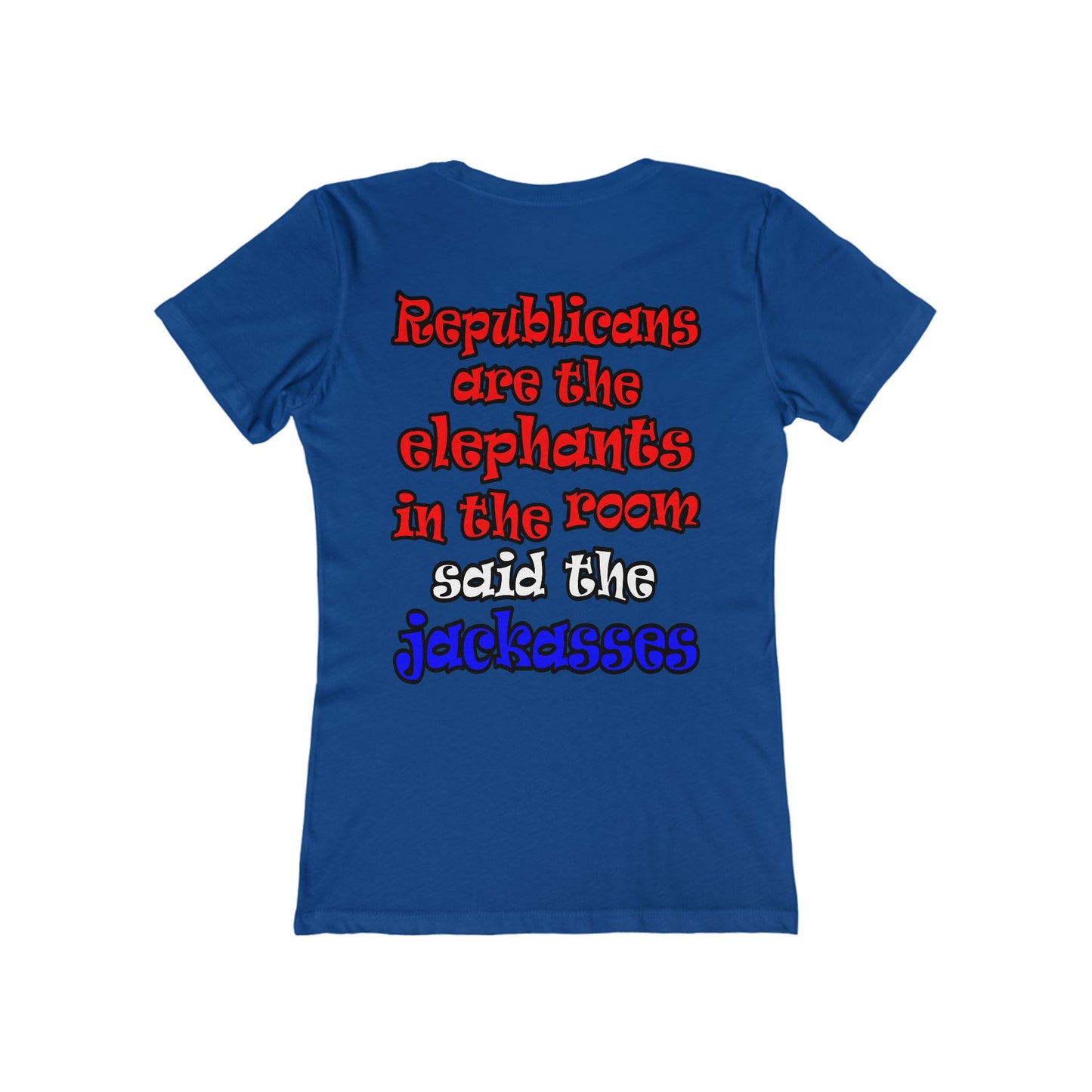 donkeys and elephants - Women's The Boyfriend Tee