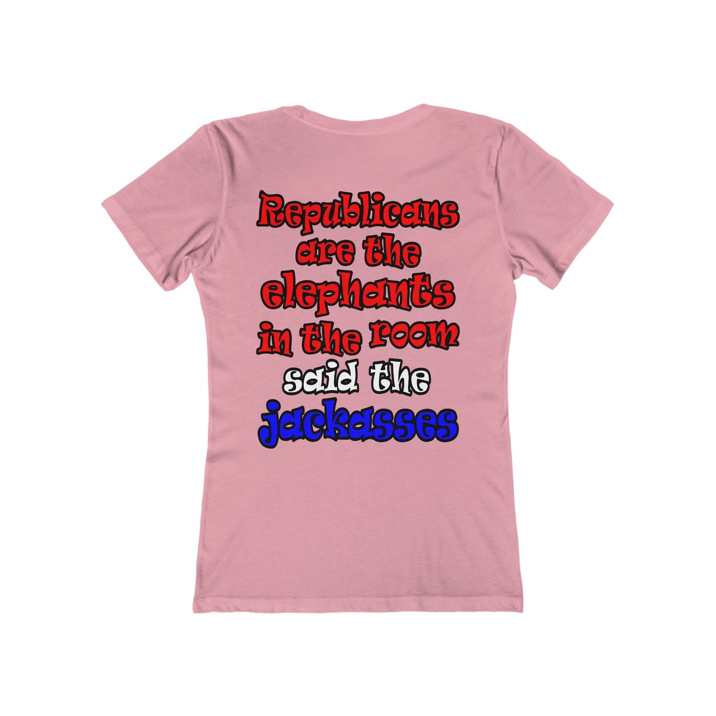 donkeys and elephants - Women's The Boyfriend Tee