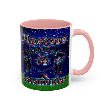 em cee squared - Accent Mug ('snoops' background)