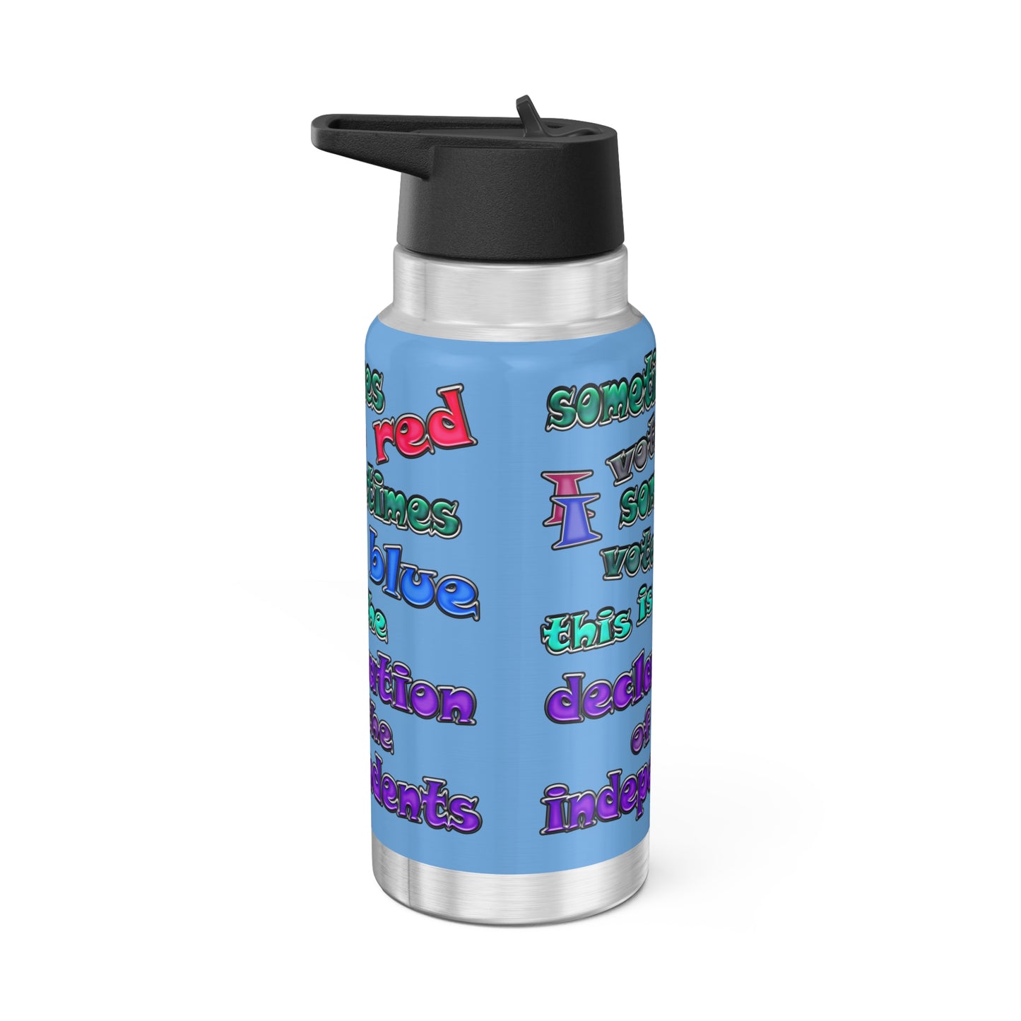 declaration of the independents - Gator Tumbler, 32oz (light blue)