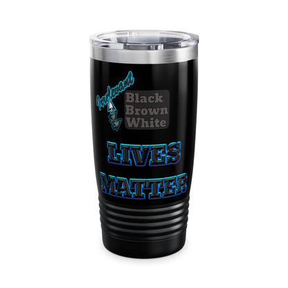 irrelevant - Ringneck Tumbler, 20oz (black)